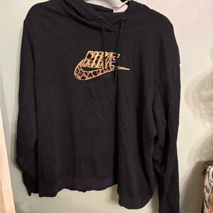 Nike Black Hoodie with Gold Accents